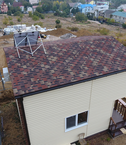 Гибкая черепица, серия PREMIUM, коллекция ГЕНУЯ, цвет Мускат - 1