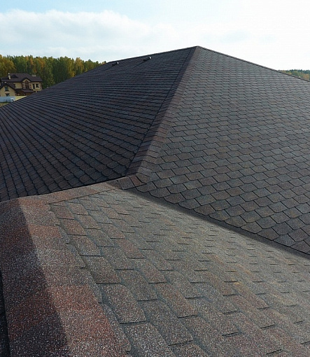 Гибкая черепица, серия PREMIUM, коллекция ЖЕНЕВА, цвет Изюм - 3