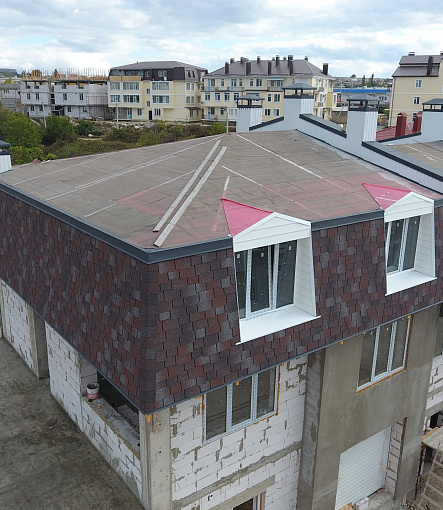 Гибкая черепица, серия PREMIUM, коллекция САППОРО, цвет Слива - 3