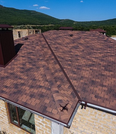 Гибкая черепица, серия PREMIUM, коллекция ЦЮРИХ, цвет Кофе - 1