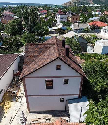 Гибкая черепица, серия PREMIUM, коллекция ГЕНУЯ, цвет Кофе - 3