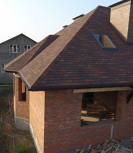 Гибкая черепица, серия PREMIUM, коллекция ЖЕНЕВА, цвет Кофе - 4