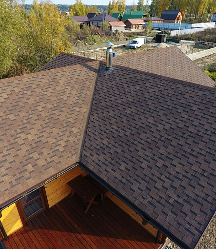 Гибкая черепица, серия PREMIUM, коллекция ГЕНУЯ, цвет Кунжут - 4