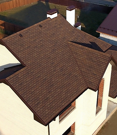 Гибкая черепица, серия PREMIUM, коллекция ЖЕНЕВА, цвет Арахис - 1