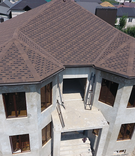 Гибкая черепица, серия PREMIUM, коллекция ГЕНУЯ, цвет Кунжут - 12