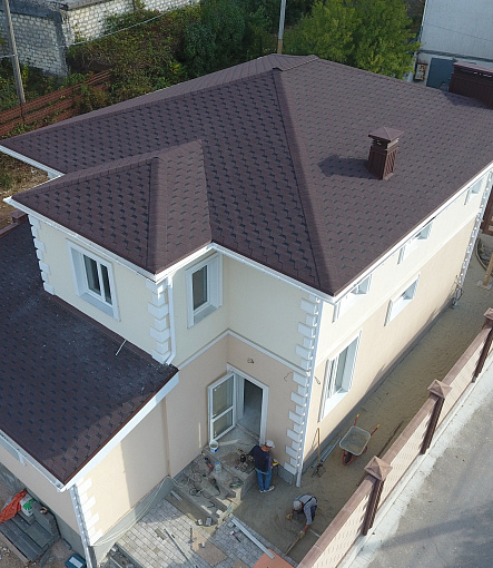 Гибкая черепица, серия PREMIUM, коллекция ШЕФФИЛД, цвет Зрелый каштан - 4