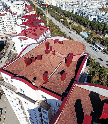 Гибкая черепица, серия STANDARD, коллекция СОТА, цвет Красный - 3