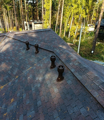 Гибкая черепица, серия PREMIUM, коллекция ЦЮРИХ, цвет Изюм - 1