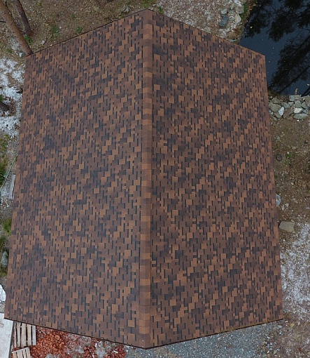 Гибкая черепица, серия PREMIUM, коллекция ГЕНУЯ, цвет Кофе - 1