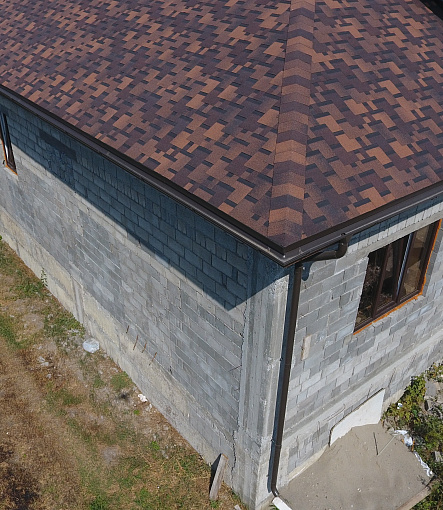 Гибкая черепица, серия PREMIUM, коллекция ГЕНУЯ, цвет Какао-Кофе - 2