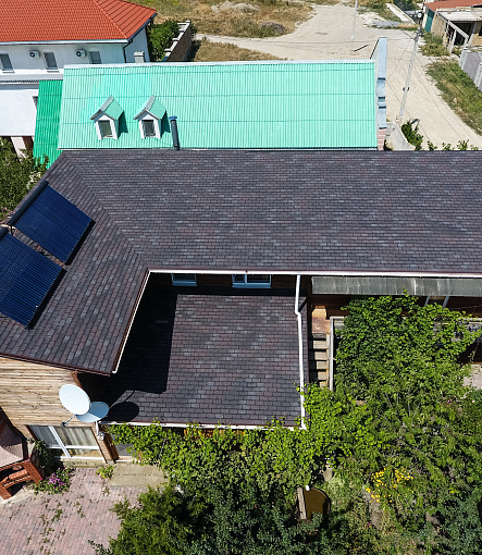 Гибкая черепица, серия PREMIUM, коллекция ЖЕНЕВА, цвет Изюм - 6