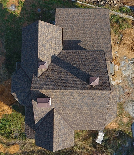 Гибкая черепица, серия PREMIUM, коллекция ГЕНУЯ, цвет Трюфель - 4