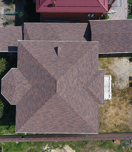 Гибкая черепица, серия PREMIUM, коллекция ЖЕНЕВА, цвет Кофе - 1