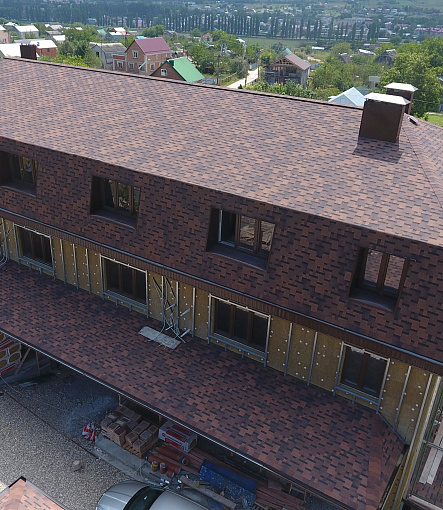 Гибкая черепица, серия PREMIUM, коллекция ГЕНУЯ, цвет Кофе - 7