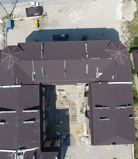 Гибкая черепица, серия EUROPA, коллекция КАРАТ, цвет Коричневый - 4