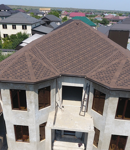 Гибкая черепица, серия PREMIUM, коллекция ГЕНУЯ, цвет Кунжут - 8