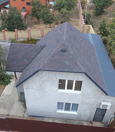 Гибкая черепица, серия PREMIUM, коллекция ЦЮРИХ, цвет Изюм - 1