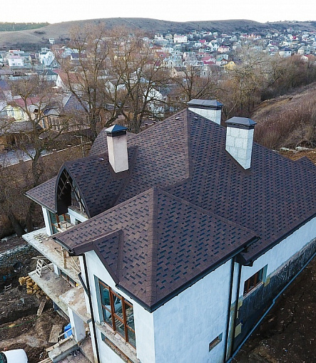 Гибкая черепица, серия PREMIUM, коллекция ГЕНУЯ, цвет Кунжут - 3