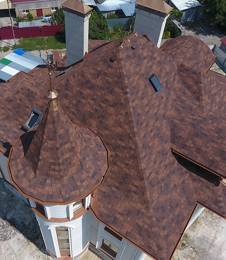 Гибкая черепица, серия PREMIUM, коллекция САППОРО, цвет Кофе - 3