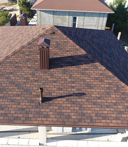 Гибкая черепица, серия PREMIUM, коллекция ЖЕНЕВА, цвет Кофе - 4