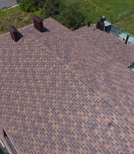 Гибкая черепица, серия PREMIUM, коллекция ГЕНУЯ, цвет Кофе - 6