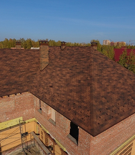 Гибкая черепица, серия PREMIUM, коллекция ЦЮРИХ, цвет Кофе - 2