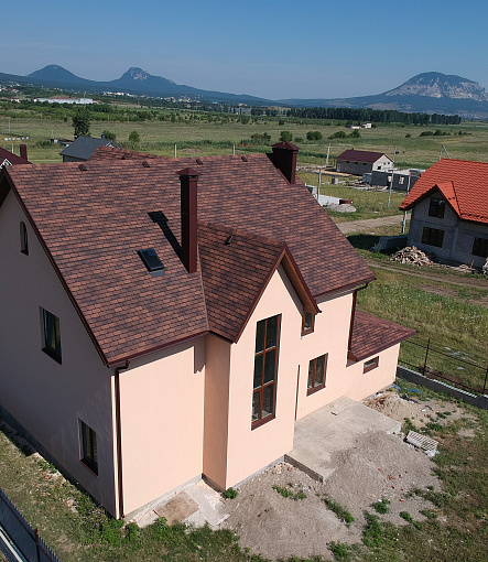 Гибкая черепица, серия PREMIUM, коллекция ЖЕНЕВА, цвет Кофе - 3