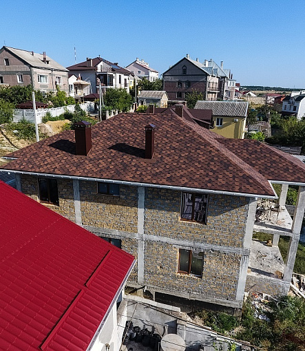 Гибкая черепица, серия PREMIUM, коллекция ШЕФФИЛД, цвет Кофе - 5