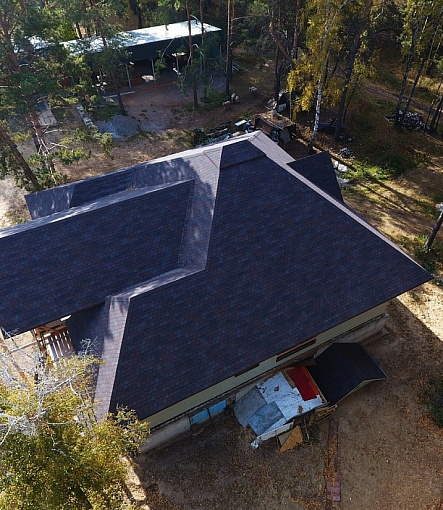 Гибкая черепица, серия PREMIUM, коллекция ЛЬЕЖ, цвет Изюм - 1