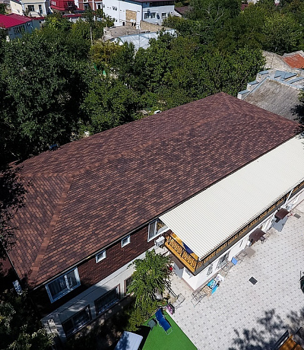 Гибкая черепица, серия PREMIUM, коллекция ЖЕНЕВА, цвет Кофе - 2