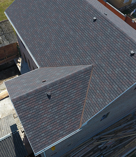 Гибкая черепица, серия PREMIUM, коллекция ЖЕНЕВА, цвет Изюм - 1