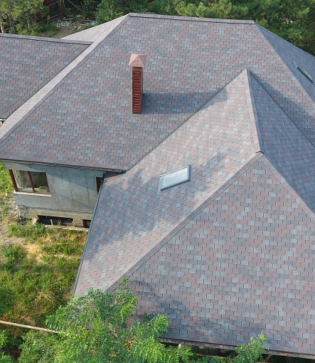 Гибкая черепица, серия PREMIUM, коллекция ЦЮРИХ, цвет Изюм - 7