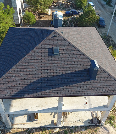 Гибкая черепица, серия PREMIUM, коллекция ЖЕНЕВА, цвет Изюм - 3