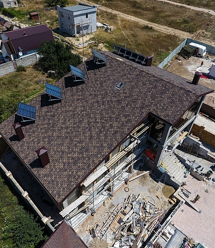 Гибкая черепица, серия PREMIUM, коллекция ГЕНУЯ, цвет Трюфель - 3