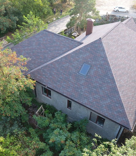 Гибкая черепица, серия PREMIUM, коллекция ЦЮРИХ, цвет Изюм - 6