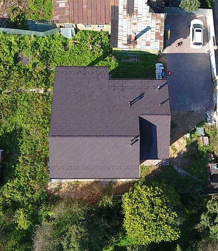 Гибкая черепица, серия  PREMIUM, коллекция ГЕНУЯ, цвет Какао - 6