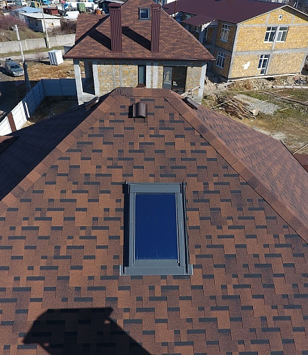 Гибкая черепица, серия PREMIUM, коллекция ГЕНУЯ, цвет Кофе - 6