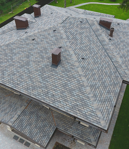 Гибкая черепица, серия PREMIUM, коллекция ЖЕНЕВА, цвет Вагаси - 9