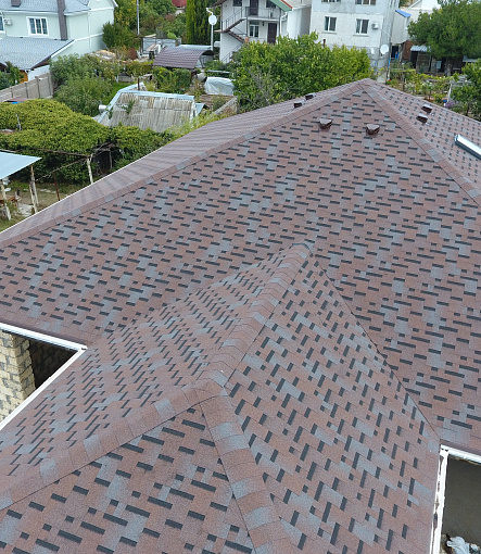 Гибкая черепица, серия PREMIUM, коллекция ГЕНУЯ, цвет Тирамису - 2