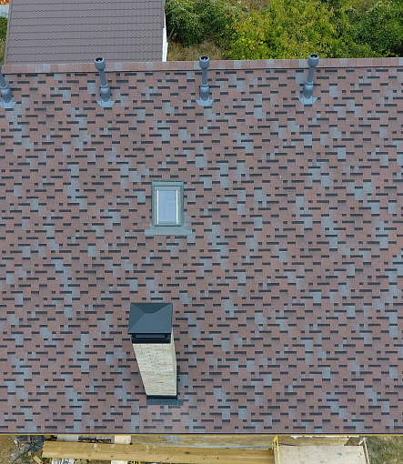 Гибкая черепица, серия PREMIUM, коллекция ГЕНУЯ, цвет Тирамису - 3