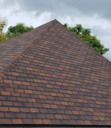 Гибкая черепица, серия PREMIUM, коллекция ЖЕНЕВА, цвет Кофе - 2