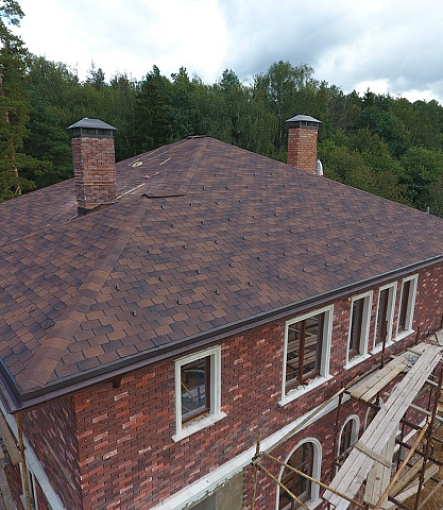 Битумная черепица, Серия Premium, Коллекция Цюрих, Цвет Кофе - 2