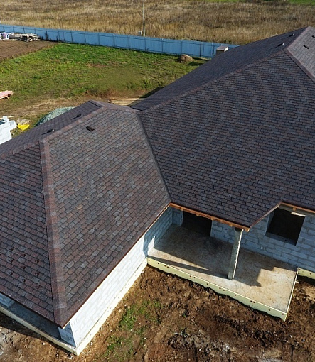 Гибкая черепица, серия PREMIUM, коллекция ЖЕНЕВА, цвет Изюм - 1