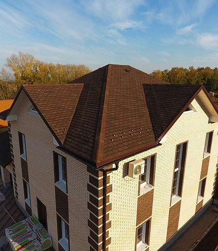 Гибкая черепица, серия PREMIUM, коллекция ЖЕНЕВА, цвет Арахис - 2