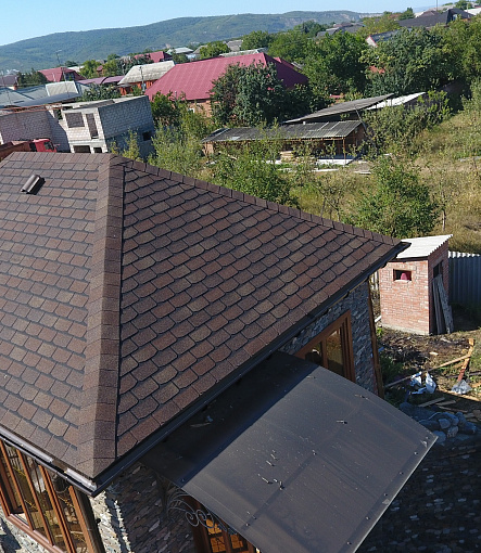 Гибкая черепица, серия PREMIUM, коллекция ЖЕНЕВА, цвет Арахис - 1