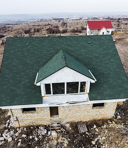 Гибкая черепица, серия STANDARD, коллекция КОЛЬЧУГА, цвет Зеленый - 5