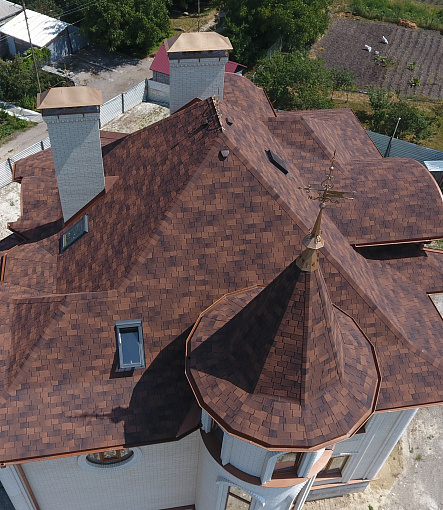 Гибкая черепица, серия PREMIUM, коллекция САППОРО, цвет Кофе - 7