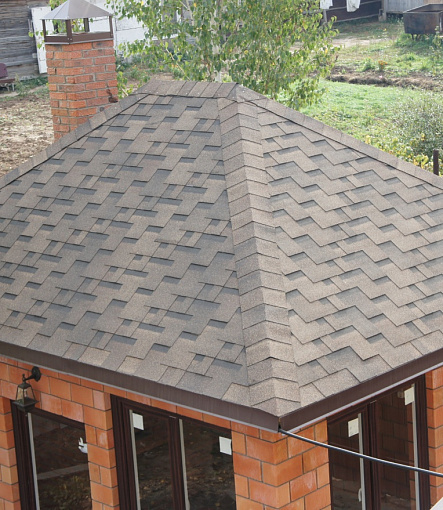 Битумная черепица, Серия Premium, Коллекция Генуя, Цвет Трюфель - 12