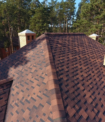 Гибкая черепица, серия PREMIUM, коллекция ГЕНУЯ, цвет Кофе - 2