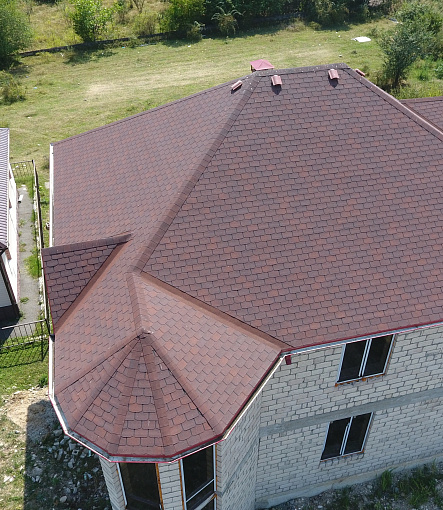 Гибкая черепица, серия PREMIUM, коллекция ЦЮРИХ, цвет Чили - 2